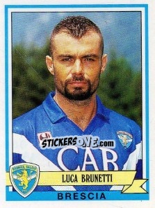 Sticker Luca Brunetti - Calciatori 1992-1993 n. 88 - Panini