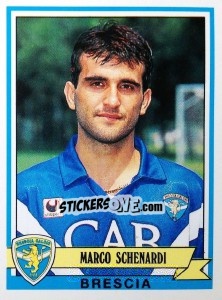 Sticker Marco Schenardi - Calciatori 1992-1993 - Panini