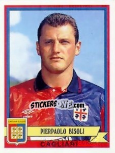 Sticker Pierpaolo Bisoli - Calciatori 1992-1993 - Panini