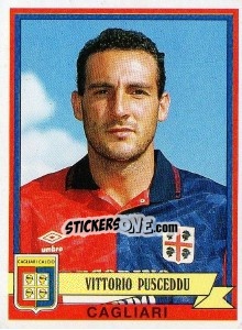 Sticker Vittorio Pusceddu - Calciatori 1992-1993 - Panini