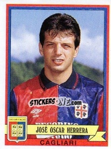 Sticker José Oscar Herrera - Calciatori 1992-1993 n. 100 - Panini