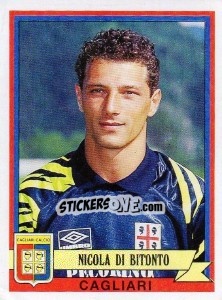 Sticker Nicola Di Bitonto - Calciatori 1992-1993 - Panini