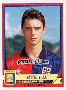 Sticker Matteo Villa - Calciatori 1992-1993 - Panini