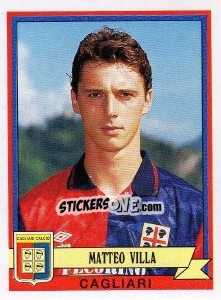 Sticker Matteo Villa - Calciatori 1992-1993 n. 105 - Panini