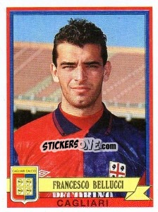 Sticker Francesco Bellucci - Calciatori 1992-1993 - Panini