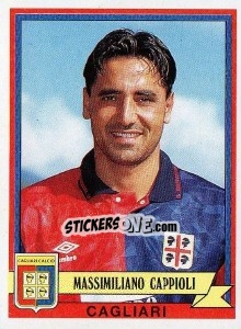 Sticker Massimiliano Cappioli - Calciatori 1992-1993 n. 108 - Panini