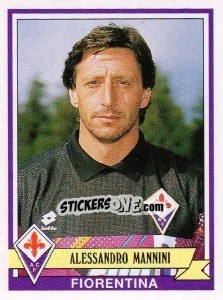 Sticker Alessandro Mannini - Calciatori 1992-1993 n. 109 - Panini