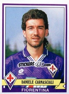 Sticker Daniele Carnasciali - Calciatori 1992-1993 - Panini