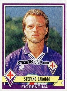 Sticker Stefano Carobbi - Calciatori 1992-1993 - Panini