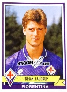 Sticker Brian Laudrup - Calciatori 1992-1993 - Panini