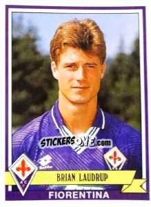 Sticker Brian Laudrup - Calciatori 1992-1993 n. 117 - Panini
