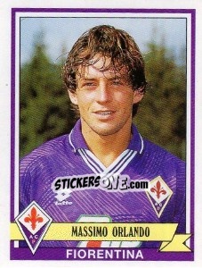 Sticker Massimo Orlando - Calciatori 1992-1993 - Panini