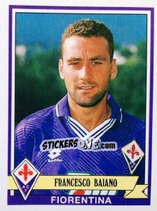 Sticker Francesco Baiano - Calciatori 1992-1993 - Panini