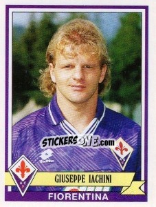 Sticker Giuseppe Iachini - Calciatori 1992-1993 n. 124 - Panini