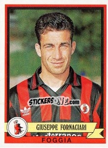 Sticker Giuseppe Fornaciari - Calciatori 1992-1993 - Panini