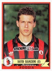 Sticker David Bianchini - Calciatori 1992-1993 n. 139 - Panini