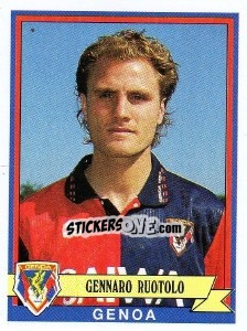 Sticker Gennaro Ruotolo - Calciatori 1992-1993 - Panini