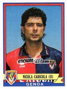 Sticker Nicola Caricola - Calciatori 1992-1993 - Panini