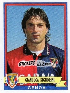 Sticker Gianluca Signorini - Calciatori 1992-1993 - Panini