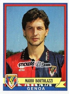 Sticker Mario Bortolazzi - Calciatori 1992-1993 - Panini