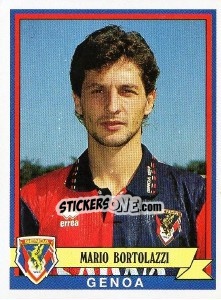 Sticker Mario Bortolazzi - Calciatori 1992-1993 n. 151 - Panini