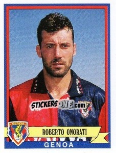 Sticker Roberto Onorati - Calciatori 1992-1993 n. 154 - Panini