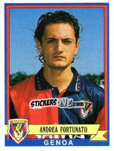Sticker Andrea Fortunato - Calciatori 1992-1993 n. 156 - Panini