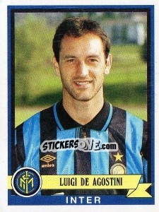 Sticker Luigi De Agostini - Calciatori 1992-1993 n. 163 - Panini