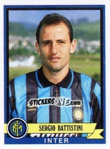 Sticker Sergio Battistini - Calciatori 1992-1993 - Panini