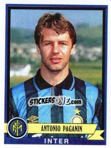 Figurina Antonio Paganin - Calciatori 1992-1993 - Panini