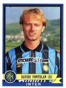 Sticker Davide Fontolan - Calciatori 1992-1993 - Panini
