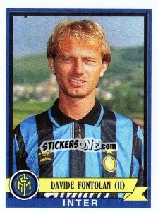 Sticker Davide Fontolan - Calciatori 1992-1993 n. 175 - Panini