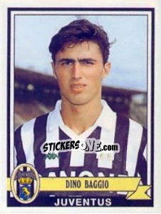 Sticker Dino Baggio - Calciatori 1992-1993 n. 180 - Panini