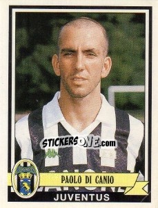 Sticker Paolo Di Canio - Calciatori 1992-1993 n. 184 - Panini