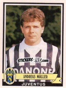 Sticker Andreas Möller - Calciatori 1992-1993 n. 188 - Panini