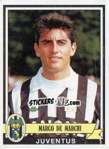 Sticker Marco De Marchi - Calciatori 1992-1993 n. 190 - Panini