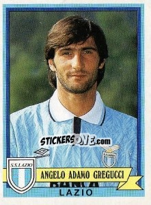 Sticker Angelo Adamo Gregucci - Calciatori 1992-1993 - Panini