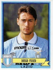Sticker Diego Fuser - Calciatori 1992-1993 n. 201 - Panini