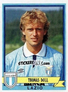 Sticker Thomas Doll - Calciatori 1992-1993 - Panini