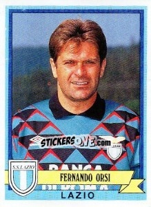 Sticker Fernando Orsi - Calciatori 1992-1993 n. 206 - Panini