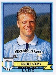 Sticker Claudio Sclosa - Calciatori 1992-1993 n. 208 - Panini