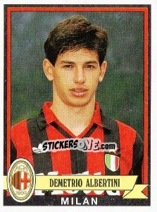 Sticker Demetrio Albertini - Calciatori 1992-1993 n. 215 - Panini
