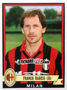 Sticker Franco Baresi - Calciatori 1992-1993 - Panini