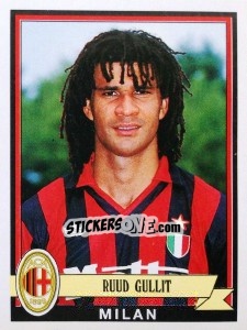 Sticker Ruud Gullit - Calciatori 1992-1993 n. 221 - Panini