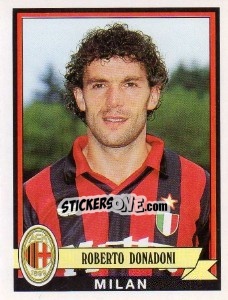 Sticker Roberto Donadoni - Calciatori 1992-1993 n. 222 - Panini