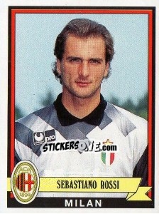 Sticker Sebastiano Rossi - Calciatori 1992-1993 n. 223 - Panini