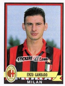 Sticker Enzo Gambaro - Calciatori 1992-1993 - Panini