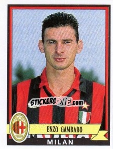 Sticker Enzo Gambaro - Calciatori 1992-1993 n. 224 - Panini