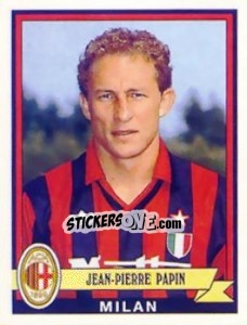 Sticker Jean-Pierre Papin - Calciatori 1992-1993 - Panini