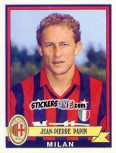 Sticker Jean-Pierre Papin - Calciatori 1992-1993 n. 227 - Panini